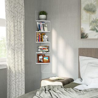 Love-KANKEI Estantería Esquinera Madera 5 Niveles