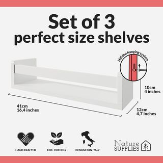 Nature Supplies - Juego de 3 estantes de Pared.