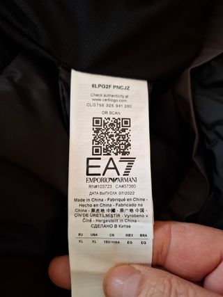 Giacca da sci EA7 Fisi official