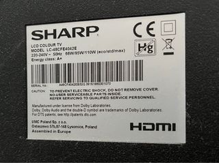 TV Sharp 48” Full HD 1920x1080 