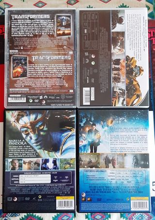 9 películas en dvd varios géneros.
