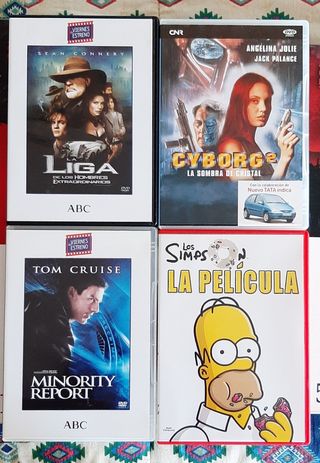 9 películas en dvd varios géneros.