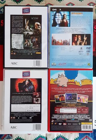 9 películas en dvd varios géneros.