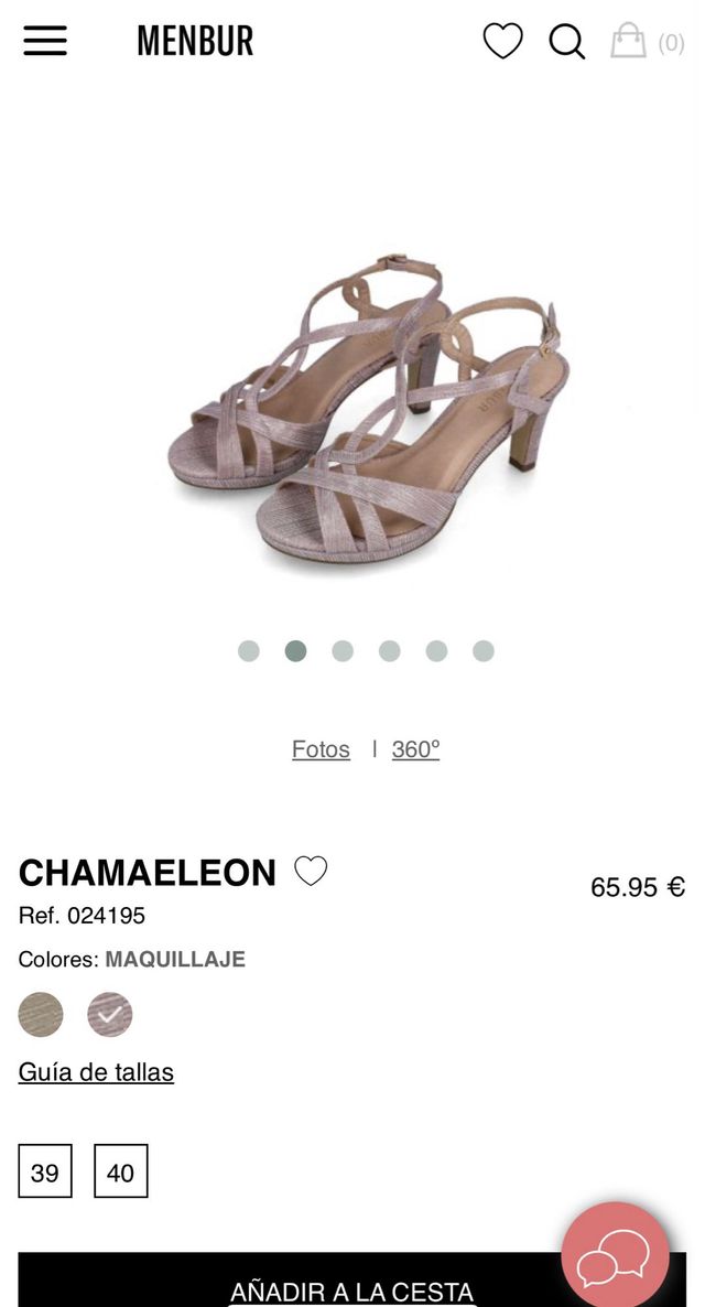 Sandalia rosa Menbur a estrenar