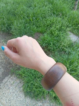 Bracciale rigido legno