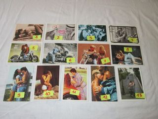 CARTOLINA COPPIE INNAMORATI SEXI POSTCARD 10 X15