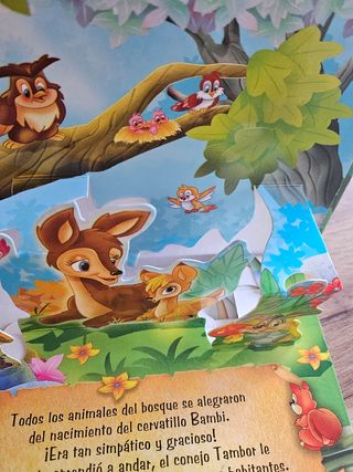 Libro PopUp desplegable Bambi