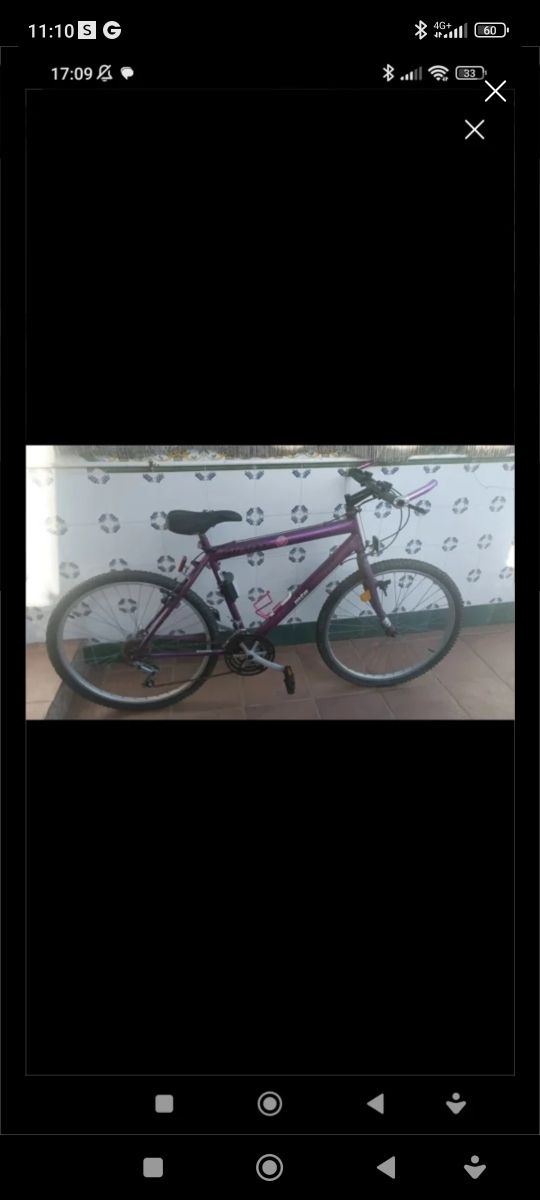 Bicicleta 26" morada