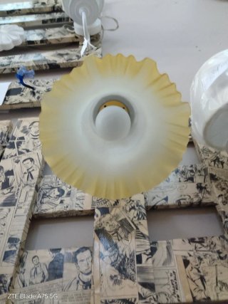 APPLIQUE con SNODO IN METALLO VOLORE AVORIO nuova