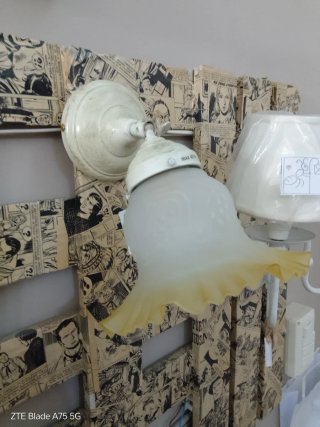 APPLIQUE con SNODO IN METALLO VOLORE AVORIO nuova