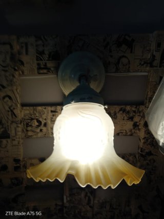 APPLIQUE con SNODO IN METALLO VOLORE AVORIO nuova