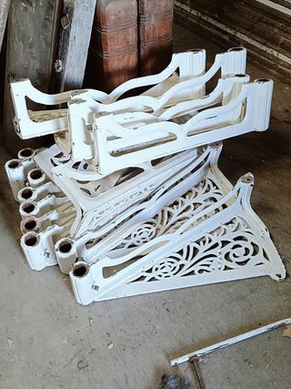 Escalera de caracol antigua filigrana, Hierro fund