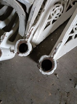 Escalera de caracol antigua filigrana, Hierro fund