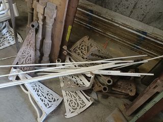 Escalera de caracol antigua filigrana, Hierro fund