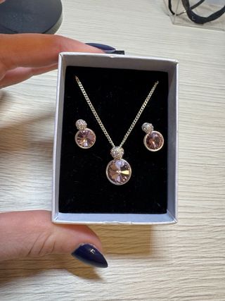 Conjunto pendientes collar