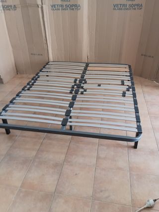 Somier de lamas  y colchón 1'50 x 1'90