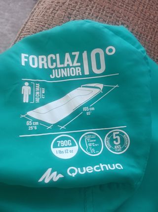 Saco dormir junior Forclaz 10, 140cm