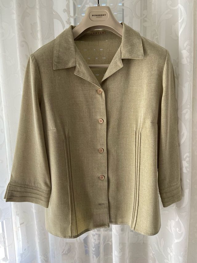traje de chaqueta de verano verde