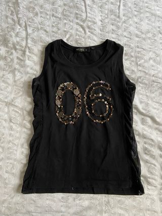 Vintage boho fairy cottage y2k black top