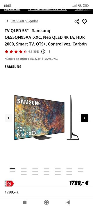 TV Samsung QLED 4K 