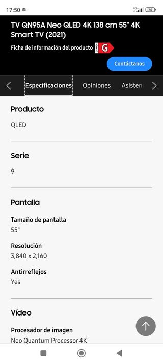 TV Samsung QLED 4K 