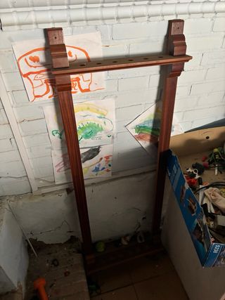 Mesa de billar tallada a mano