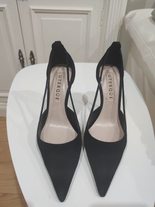 Stiletto negro Uterqüe 38