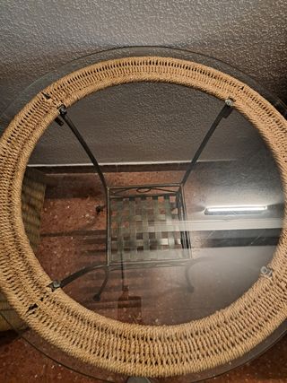 MESA CRISTAL Y FORJA