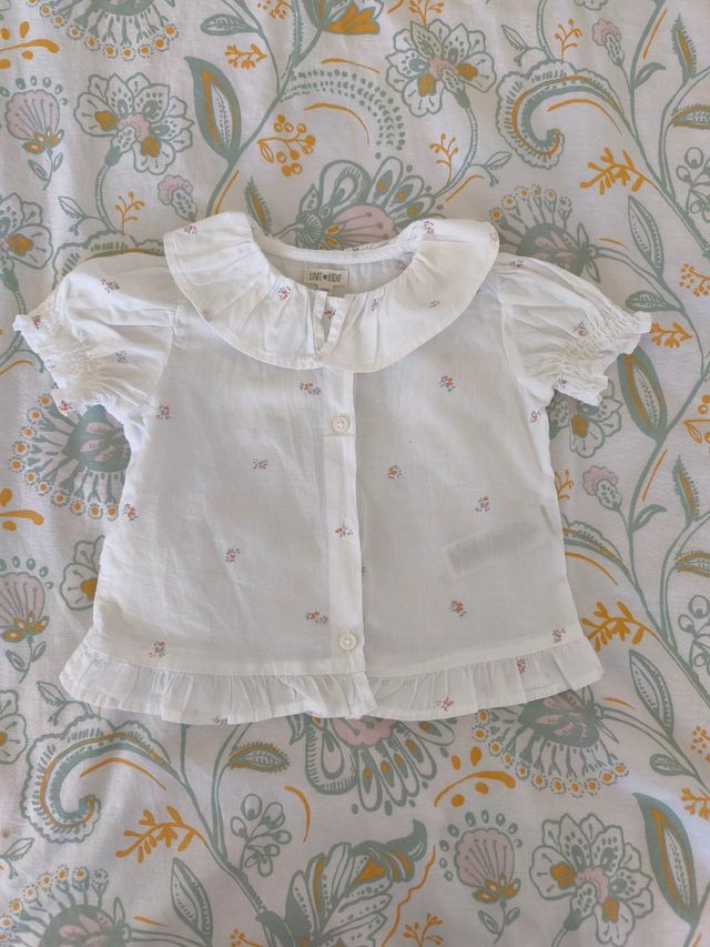 Conjunto peto y blusa bebe talla 18 mese