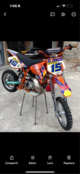Moto ktm de motocross infantil