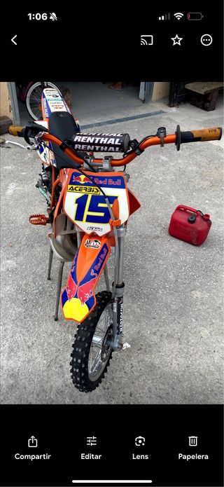 Moto ktm de motocross infantil