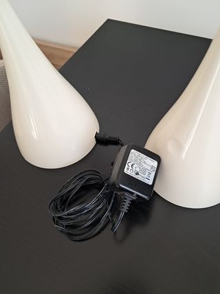 Lamparas bancas sobremesa