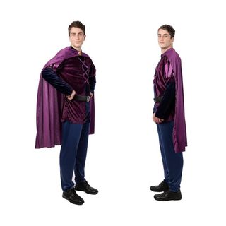 Disfraz Príncipe Lila Traje de Rey Adulto XL