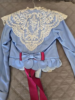 Corpiño fallera azul 8-10 años