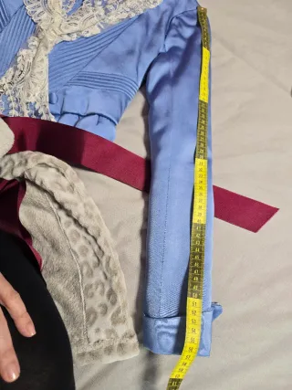 Corpiño fallera azul 8-10 años