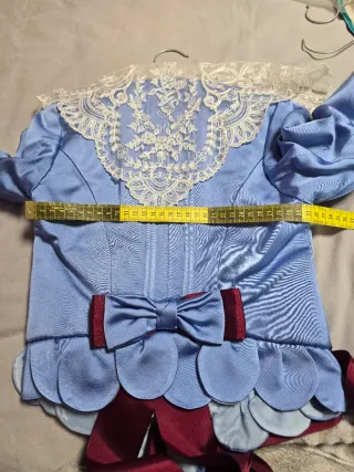 Corpiño fallera azul 8-10 años