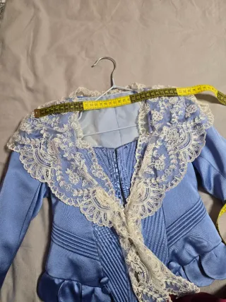 Corpiño fallera azul 8-10 años