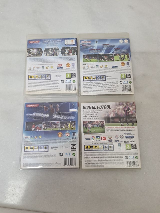 Set di giochi FIFA e PES per PS3