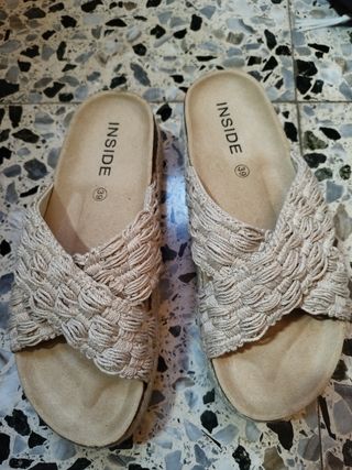 Sandalias plataforma esparto