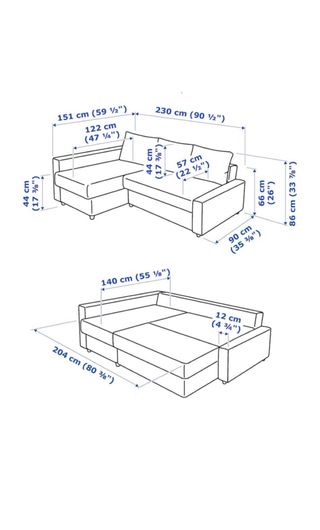 Ikea sofa cama Friheten y Sillon Strandmon