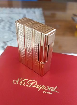 Mechero Dupont chapado en oro, años '90