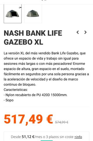 Nash gacebo pro xl