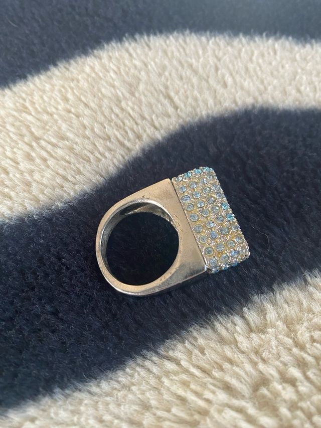 Anillo plata vintage y circonas