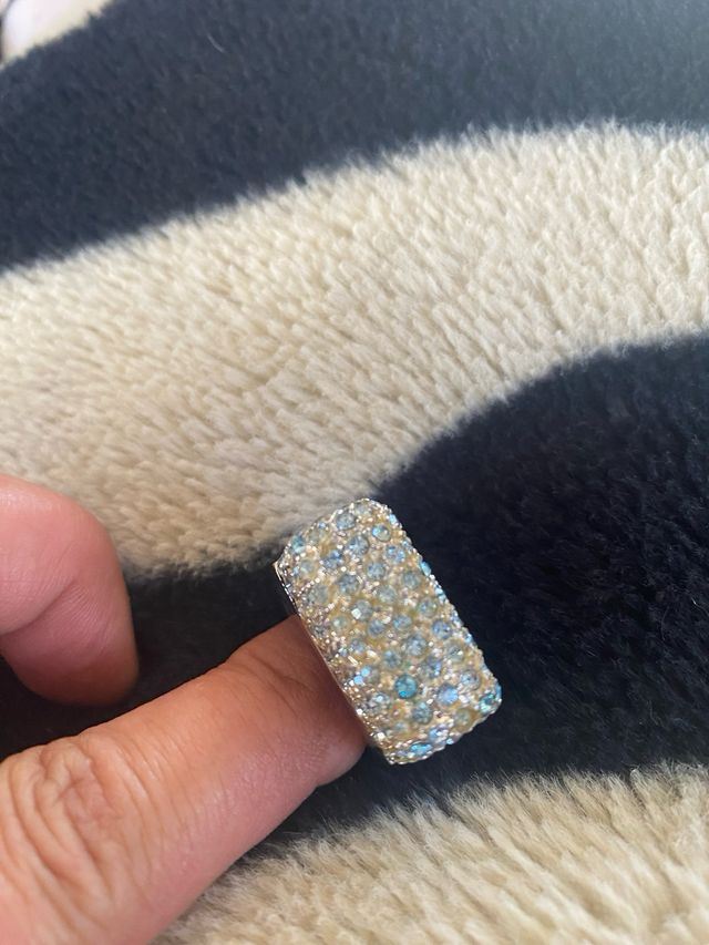 Anillo plata vintage y circonas