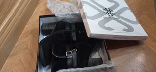 Botas negras mujer talla 37 piel y ante