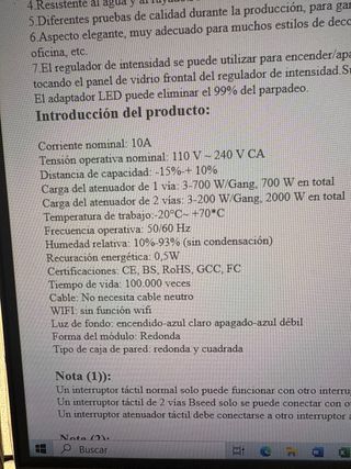 Interruptor doble con atenuante