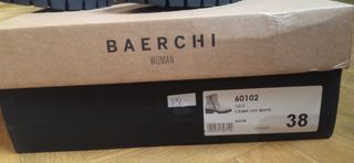 Botas Baerchi piel blancos-Beige y negros  