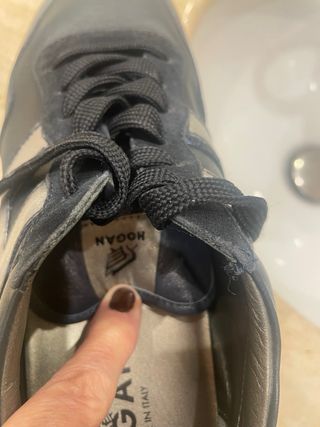 Zapatillas Hogan azul oscuro piel 39