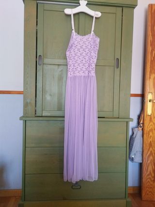 Lencería Elástica tul y encaje malva