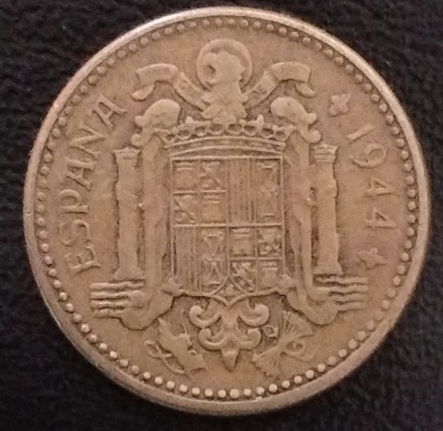 Peseta con error 1944 España